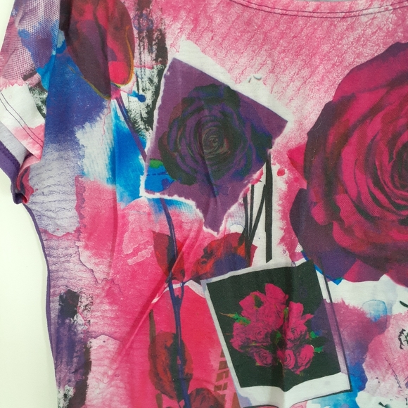 Blouse t-shirt, Aeropostale, XL, pink & purple - Picture 2 of 4